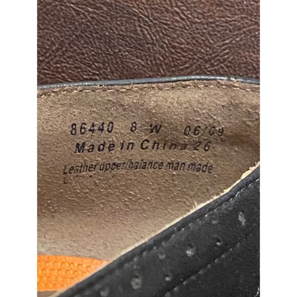 Clarks Unstructured Black Suede Leather Comfort Wedge Loafers 8 Wide Classic - Picture 5 of 9